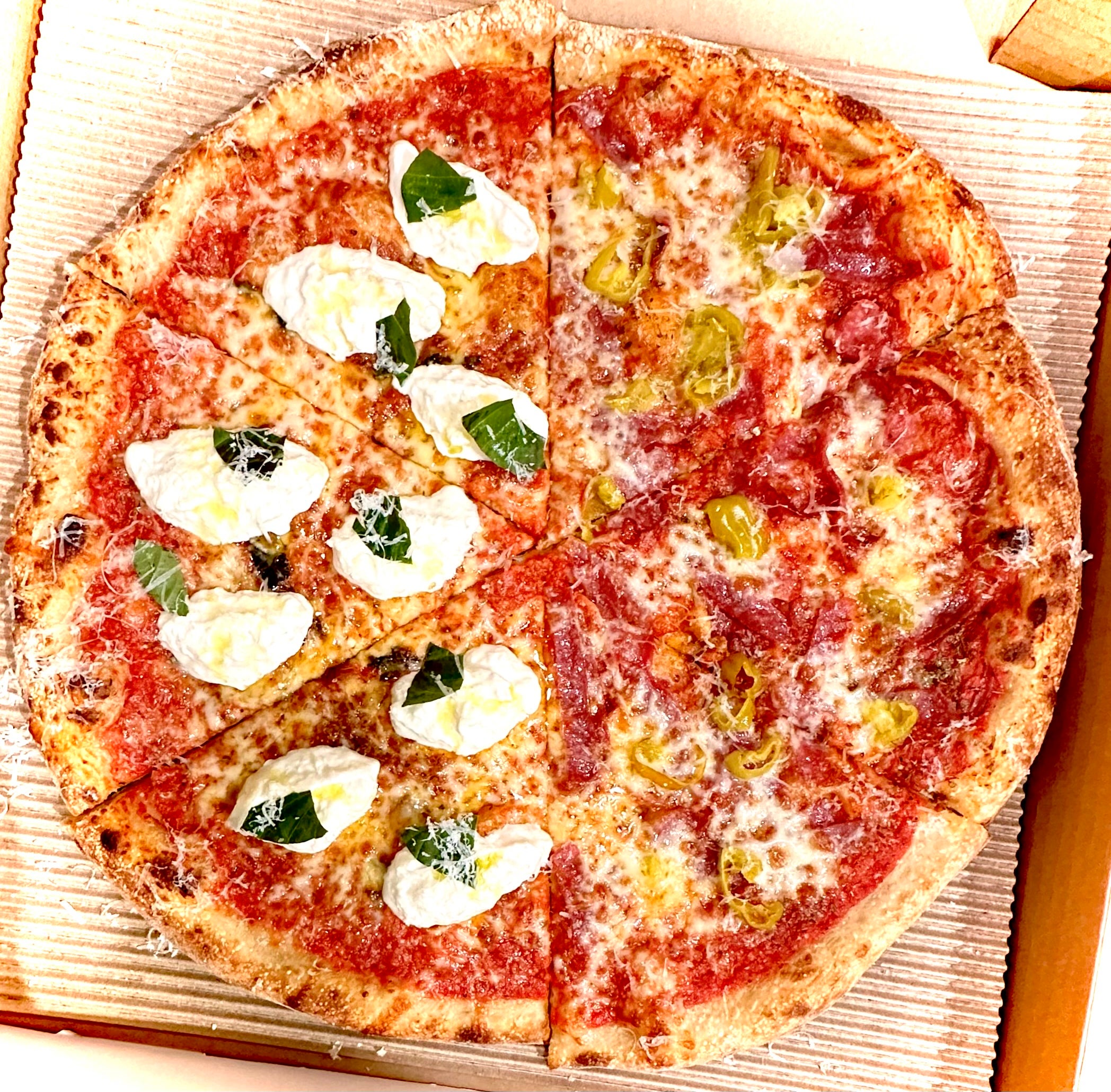 1/2 Salame Peperoncino 1/2 Burrata