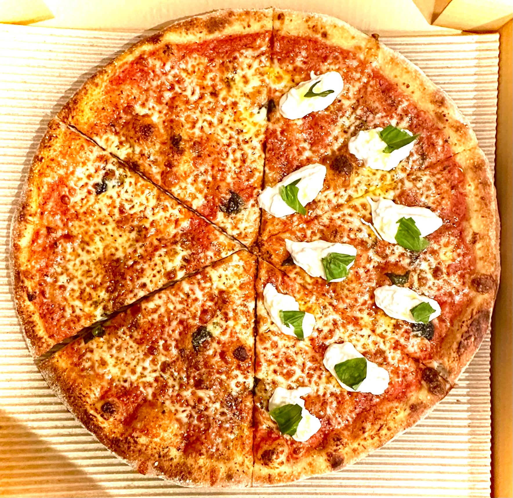1/2 Cheese 1/2 Burrata